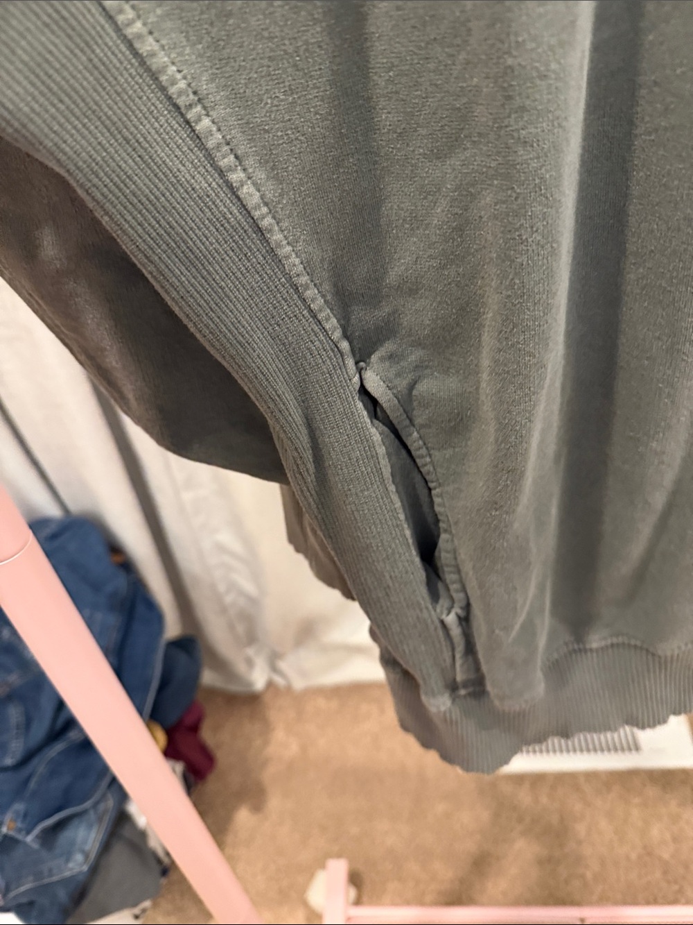 Z Supply Vintage Olive Pullover Sweatshirt - Picture 3 of 4